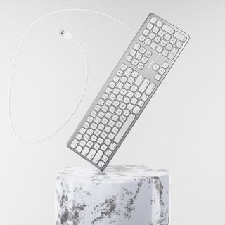 Premium USB Keyboard For Mac with Built-in USB Hub