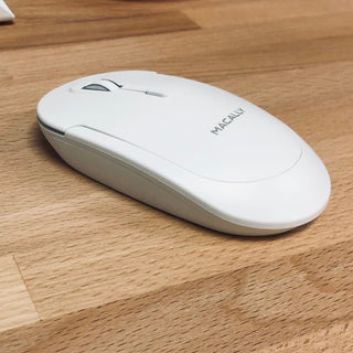 Silent Bluetooth Mouse for Mac and PC (White)
