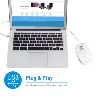 Wired USB Mouse for Mac and PC