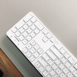 Slim USB Wired Keyboard For Mac (White)