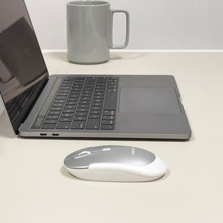 Silent Bluetooth Mouse for Mac and PC (Aluminum)