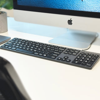 Backlit Large Print Keyboard For Mac with Dual USB A / C