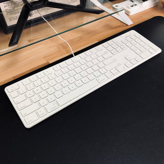 Slim USB Wired Keyboard For Mac (White)