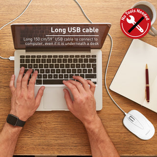 Wired USB Mouse for Mac and PC