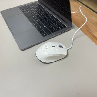 Ergo USB Wired Mouse For Mac and PC with Silent Click