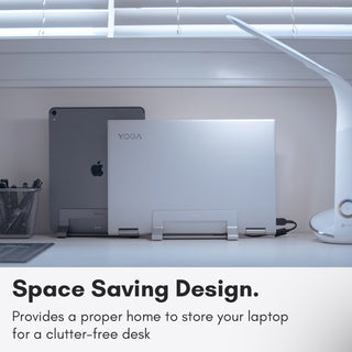 Vertical Laptop Stand for Desk (Aluminum)