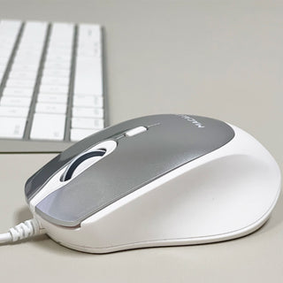 Ergo USB C Mouse For Mac / PC with Silent Click (Aluminum)