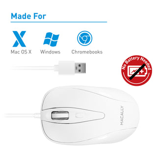 Wired USB Mouse for Mac and PC