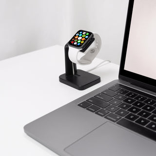 Apple Watch Charger Dock| Fits Any iWatch Series (Black)