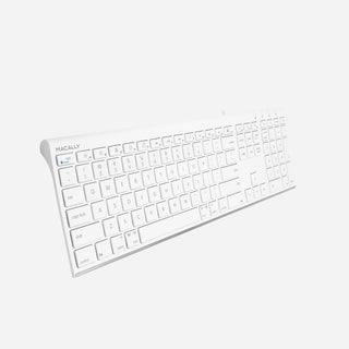 Ultra-slim USB Wired Keyboard for Mac (White)