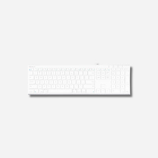 Ultra-slim USB Wired Keyboard for Mac (White)