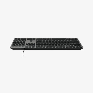 Macally Backlit Wired Keyboard in Space Gray with Adjustable Brightness for Mac