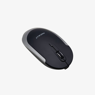 Macally Wireless Bluetooth Mouse - Quiet Click for MacBook, Mac, iPad, Surface