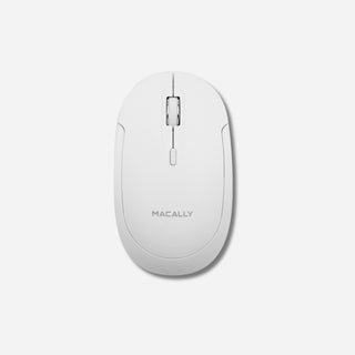 Silent Bluetooth Mouse for Mac and PC (White)