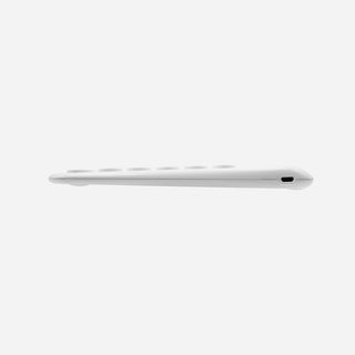 Portable Bluetooth Keyboard for Mac with iPhone or iPad Holder (White)