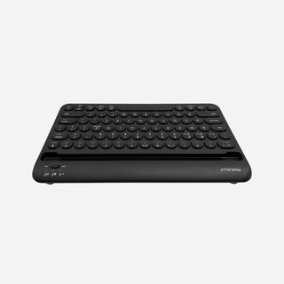 Mac Portable Keyboard with iPhone or iPad Holder (Black)