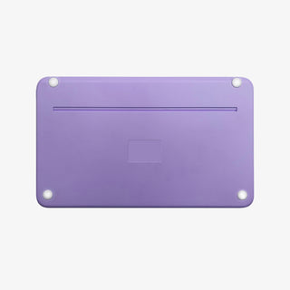 Macally Rechargeable Small Bluetooth Keyboard in Purple with Device Stand