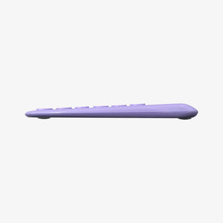 Macally Rechargeable Small Bluetooth Keyboard in Purple with Device Stand