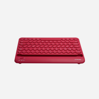 Mac Portable Keyboard with iPhone or iPad Holder (Viva Magenta)