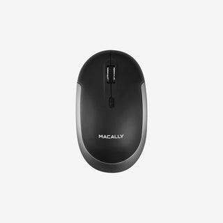 Macally Wireless Bluetooth Mouse - Quiet Click for MacBook, Mac, iPad, Surface