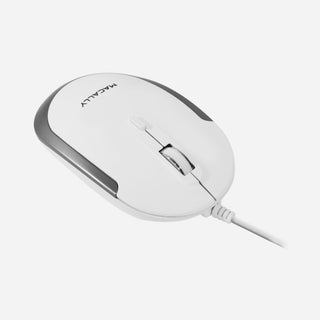 Silent USB Wired Mouse for Mac and PC (Aluminum)