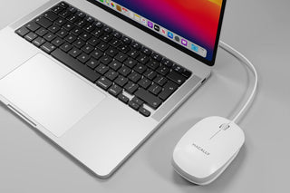 Macally Easy-to-Use USB Wired Mouse for Mac and Windows - Efficient Navigation
