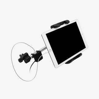 Tablet Holder for Car backseat (Silver with Black)