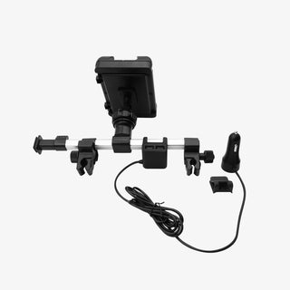 Tablet Holder for Car backseat (Silver with Black)