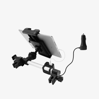 Tablet Holder for Car backseat (Silver with Black)