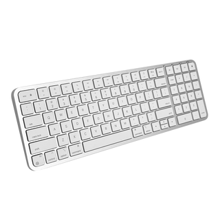 Macally Compact Bluetooth Keyboard and Mouse Combo (Silver)