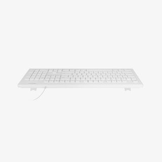 Macally USB Wired Keyboard and Mouse Combo - White with Apple Shortcut Keys