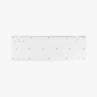 Macally Full Size USB Wired Keyboard - Compatible with Mac and PC on White Background