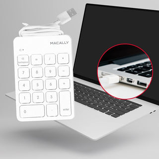 10 Key Wired USB Number Pad for Mac and PC