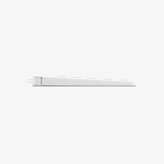 Macally Wired USB Number Pad in White - Slim 18-Key Numeric Keypad