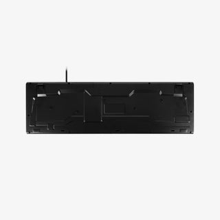Macally Full Size Wired Keyboard in Black - Compatible with All Macs on White Background