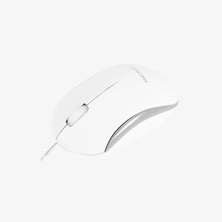 Macally USB Wired Mac Keyboard and Mouse Combo - Ergonomic with Mac Shortcuts