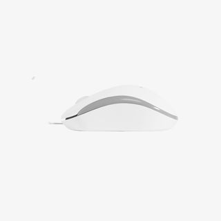 Macally USB Wired Mac Keyboard and Mouse Combo - Ergonomic with Mac Shortcuts