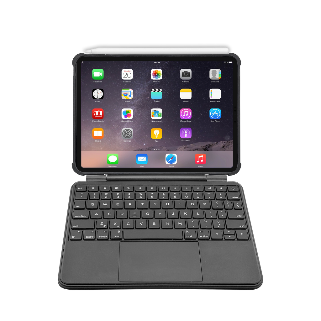 Rugged iPad Keyboard Case with Trackpad - iPad 11th A16 & 10th Gen