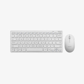 Macally Small Wireless Keyboard and Mouse Combo - 2.4G Quiet Click