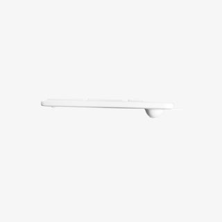 Macally Ultra-Slim USB Wired Keyboard in Silver - Full Size with Numeric Keypad