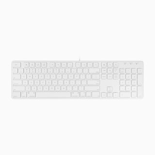Slim USB Wired Keyboard For Mac (White)