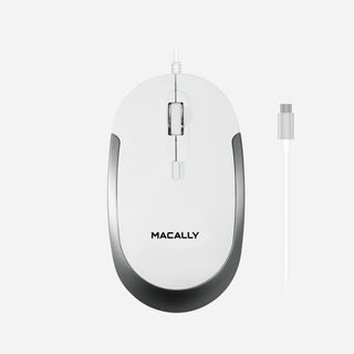 Silent USB C Mouse for Mac and PC (Aluminum)