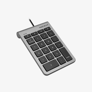 Macally Wired USB C Numeric Keypad with Arrow Keys - Slim Design