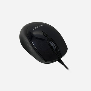 Ergo USB C Mouse For Mac / PC with Silent Click (Black)
