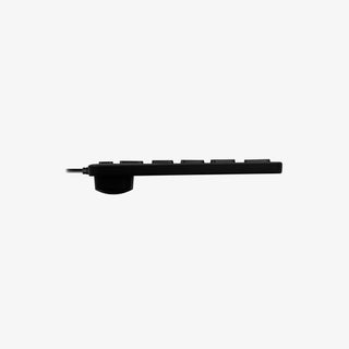 Macally Premium Wired USB C Keyboard - Full Size with USB Ports