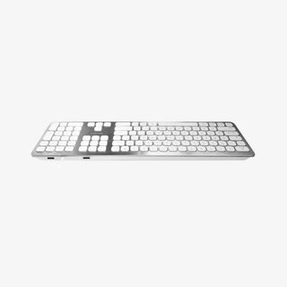 Macally USB Wired Keyboard for Mac - Aluminum Frame with USB Ports