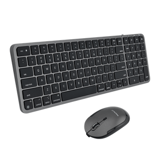 Macally Compact Bluetooth Keyboard and Mouse Combo (Space Gray)