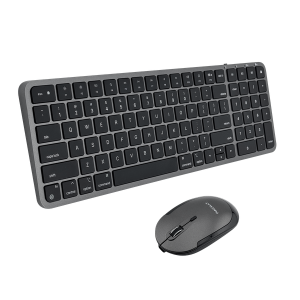 Compact Bluetooth Keyboard and Mouse Combo for Mac - Space Black