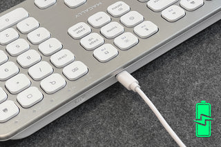 Elegant Bluetooth Keyboard by Macally with Numeric Keypad - Streamlined Design for Mac