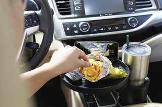 Macally Food Tray for Car and Expander with Phone Slot - 9 Inch Table 